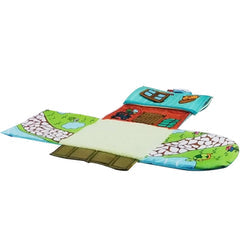 3-in-1 Happy Space Convertible Play Mat | Play Gym with House & Hanging Toys