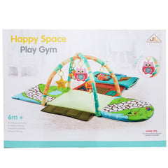 3-in-1 Happy Space Convertible Play Mat | Play Gym with House & Hanging Toys