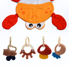 Crab Baby Play Mat with Hanging Teethers