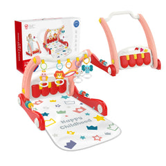 Huanger 2-in-1 Piano Play Mat & Walker | Red