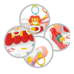 Huanger 2-in-1 Piano Play Mat & Walker | Red
