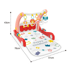 Huanger 2-in-1 Piano Play Mat & Walker | Red