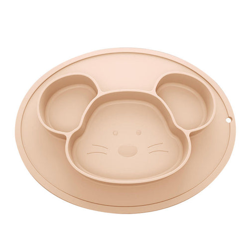 Mumlove Silicone Suction Plate with Spoon & Fork, Dinosaur
