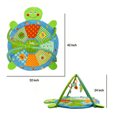 Turtle Baby Play Gym with Hanging Toys & Teethers