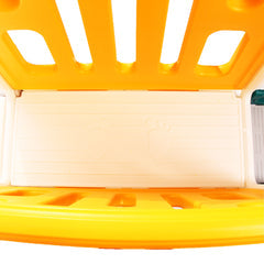 Bridge Playhouse 5-in-1 Kids Slide Set | Basketball Hoop | Tunnel | Storage Area | Telescope